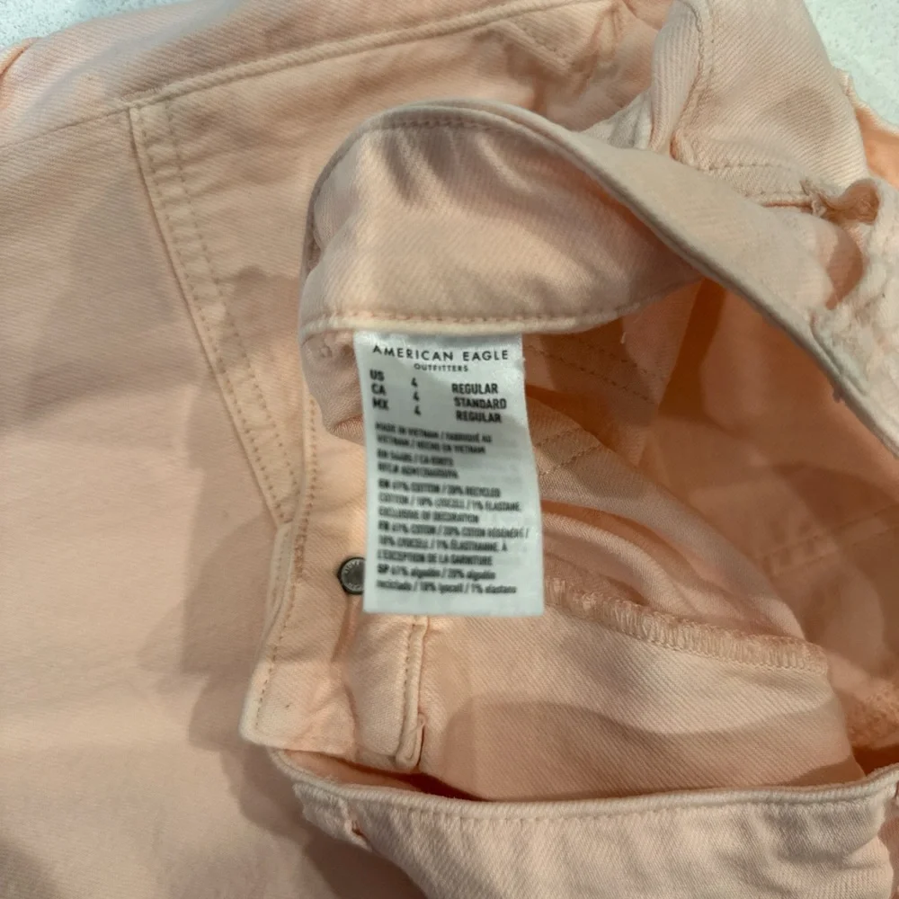 American Eagle Pink Wide-Leg Pants with Flowy Silhouette - Picture 4 of 4